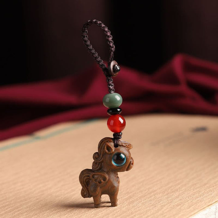 Schlüsselanhänger Pferd Sandelholz – Entspannung Green Sandalwood Key Chain