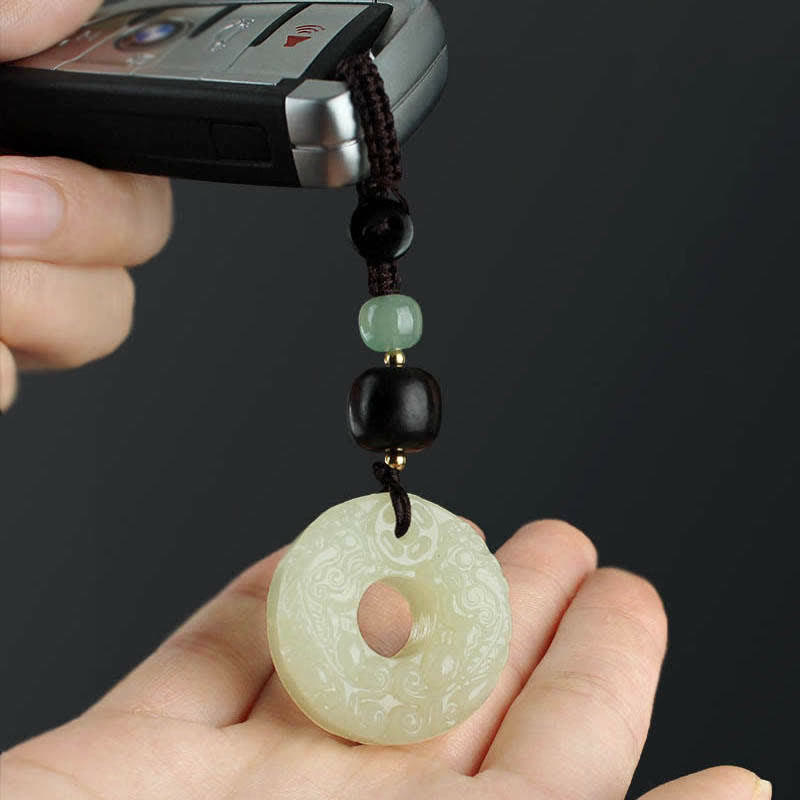 Schlüsselanhänger Pixiu Jade – Wohlstand & Frieden