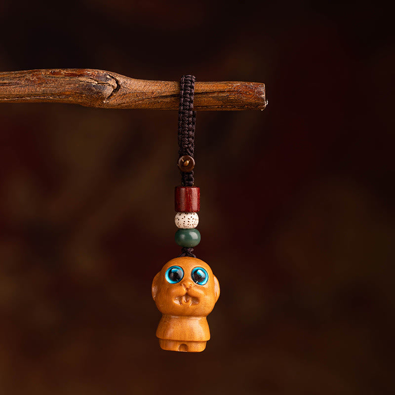 Schlüsselanhänger Sandelholz Bodhi Pferd Red Sandalwood Star Moon Bodhi Seed Dog