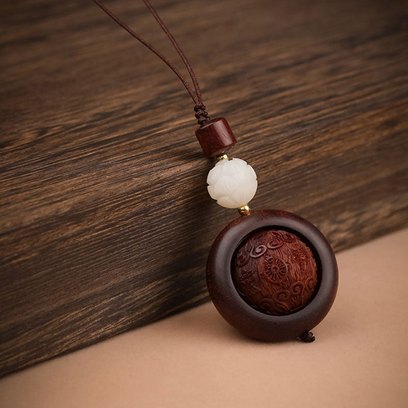Schlüsselanhänger Sandelholz Ebenholz – Schutz & Glück Auspicious&Lotus