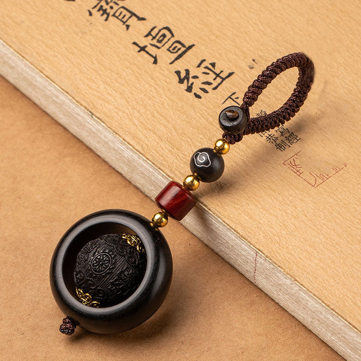 Schlüsselanhänger Sandelholz Ebenholz – Schutz & Glück Ebony&Auspicious