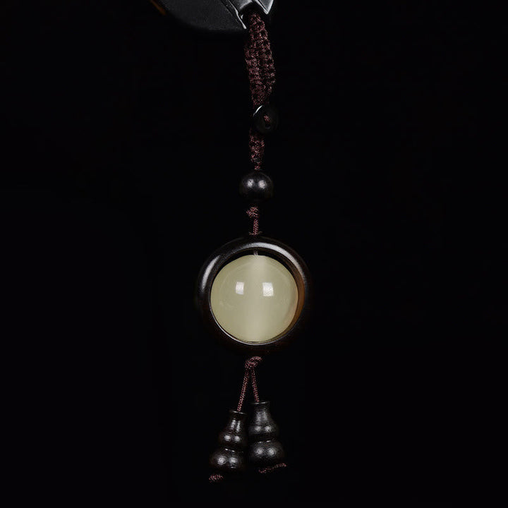 Schlüsselanhänger Sandelholz Kürbis – Glück Ebony Wood(Balance♥Calm)