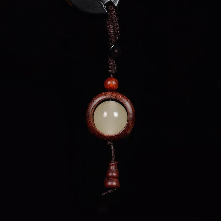 Schlüsselanhänger Sandelholz Kürbis – Glück Red Sandalwood