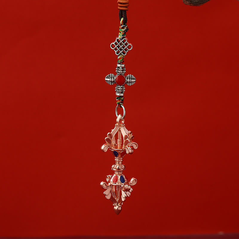 Schlüsselanhänger Vajra Erleuchtung Rose Gold