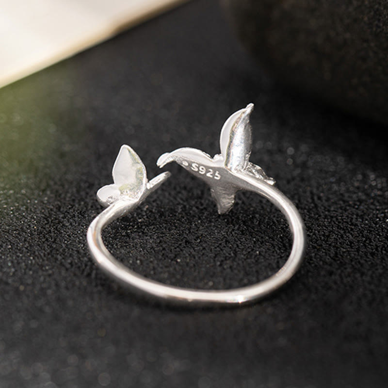 Ring 925 Silber Schmetterling – Liebe Schmuck verstellbar elegant