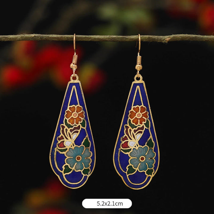 Ohrringe Lotus Schmetterling Blume