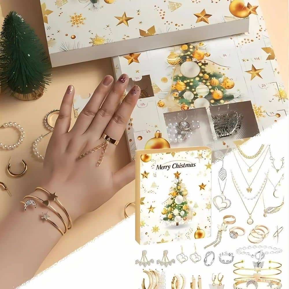 Schmuck Adventskalender Armreifen Ringe getragen