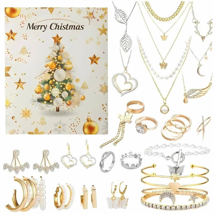 Schmuck Adventskalender Ketten Ohrringe Geschenk