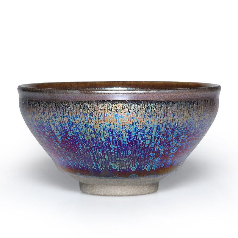 Schöne Teetassen Blau Tenmoku Jianzhan Geschenk Keramik
