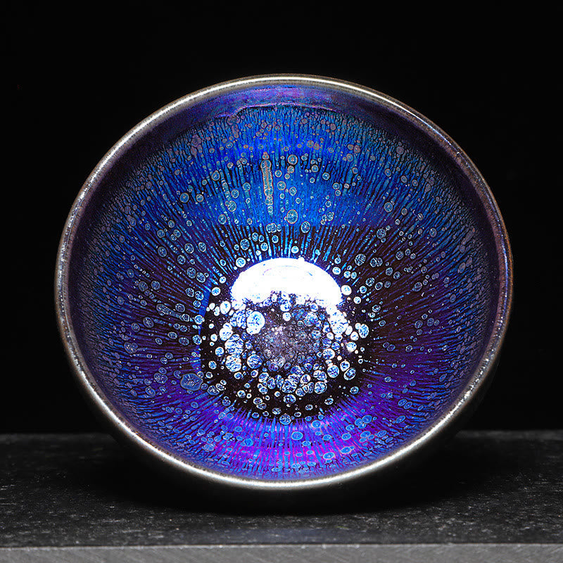 Schöne Teetassen Blau Tenmoku Jianzhan Geschenk