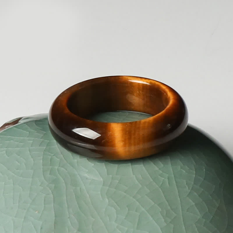 Ring Tigerauge – Stärke & Schutz Kraftstein Energie Feng Shui Glück