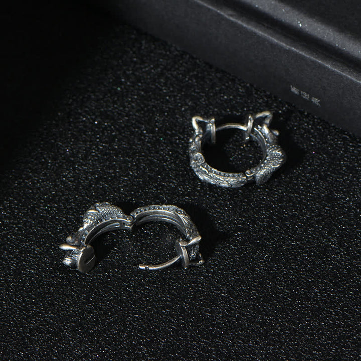 Drachen Ohrringe Sterling Silber Schutz Boho Schmuck spirituell Ohrhänger