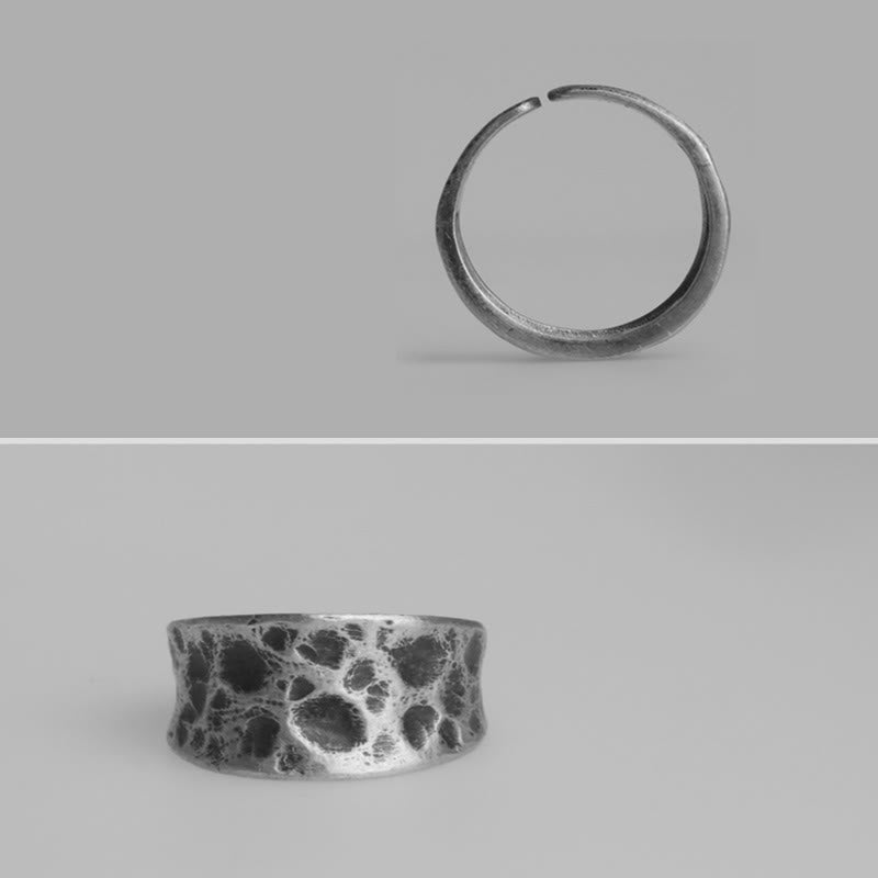 925 Silber Relief Ring Schutz Energie Fengshui Glück