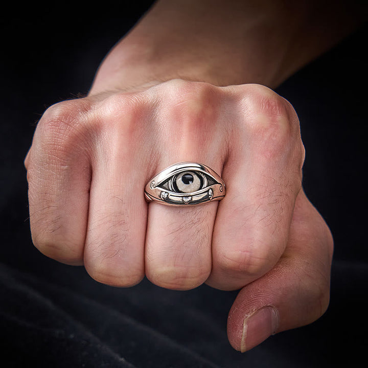 Ring Kupfer Dzi Böses Auge – Schutz Glück Fengshui Handschmuck
