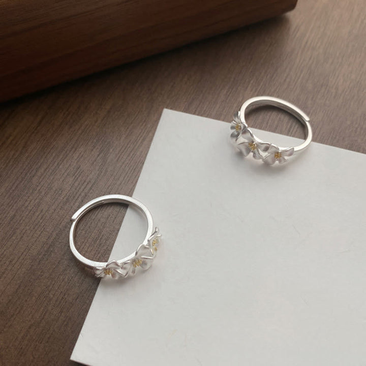 Gardenie Ring 925 Silber mit Schutz Glück Energie Fengshui Schmuck
