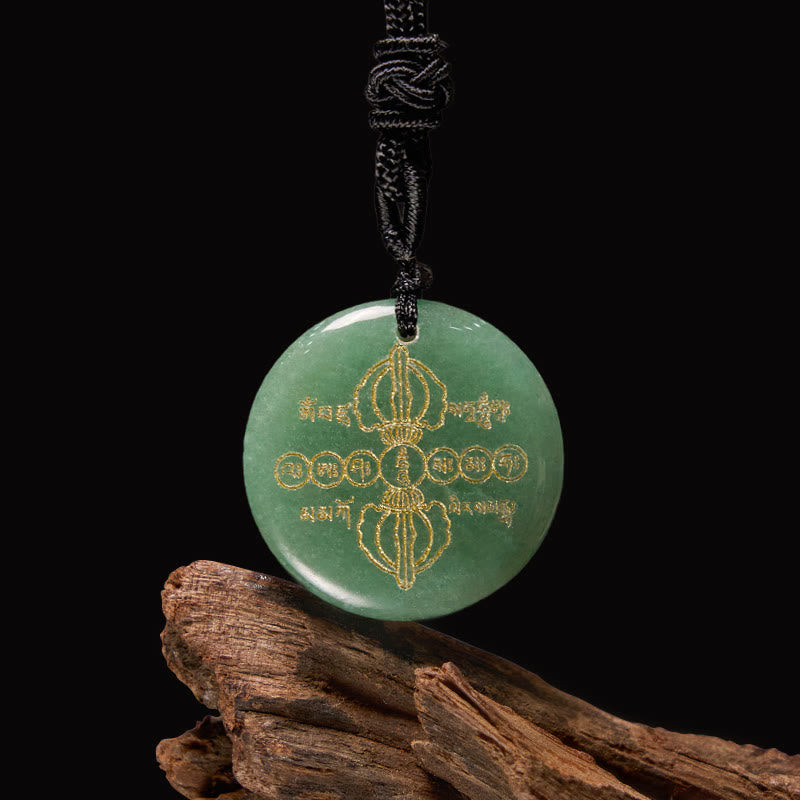 Kette Schwarzer Obsidian Vajra Natur – Erfüllung