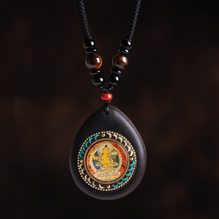 Kette Ebenholz Tigerauge Schwarzer Onyx
