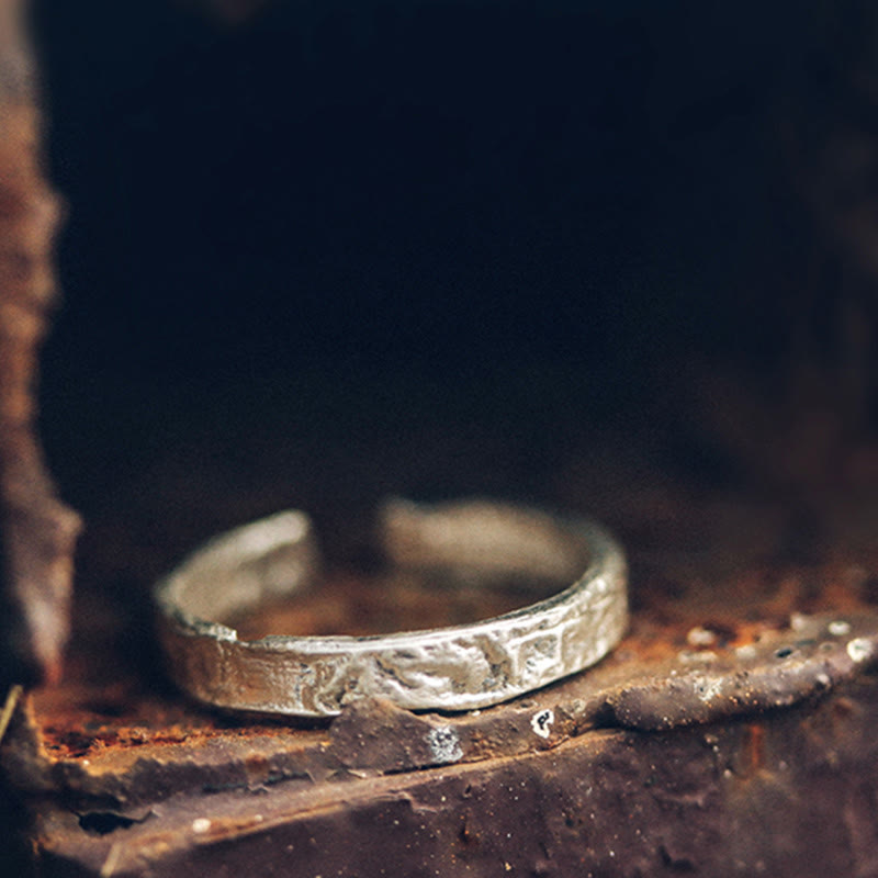 Ring 925 Silber Herz für Paare – Segen silberner Partnerring mit Gravur