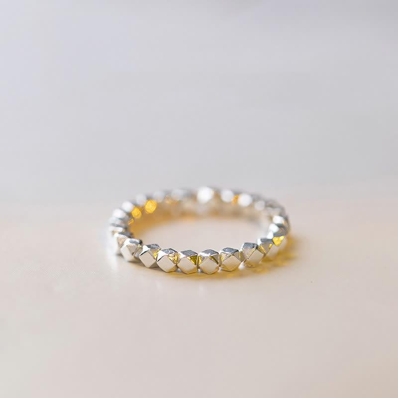 Ring 925 Silber Perlen weiß gold Segen Glück elegant Schmuck