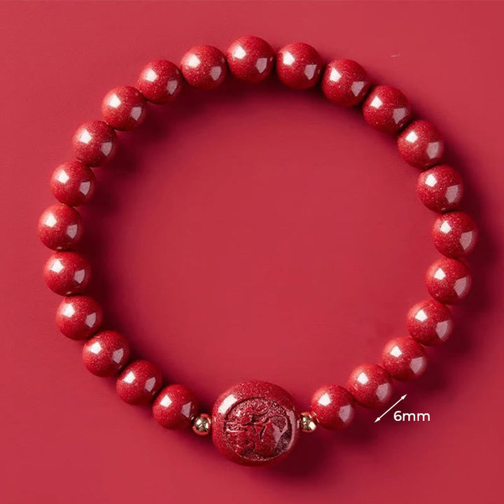 Armband Zinnober Chinesisches Tierkreis – Frieden & Segen