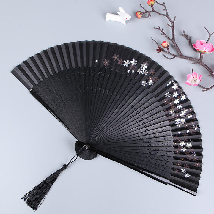 Seidenfächer Sakura Kamelie