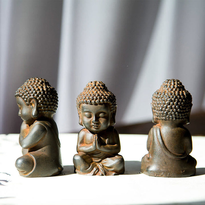 Shakyamuni Buddha Eisen Rost Klein Wohnzimmer