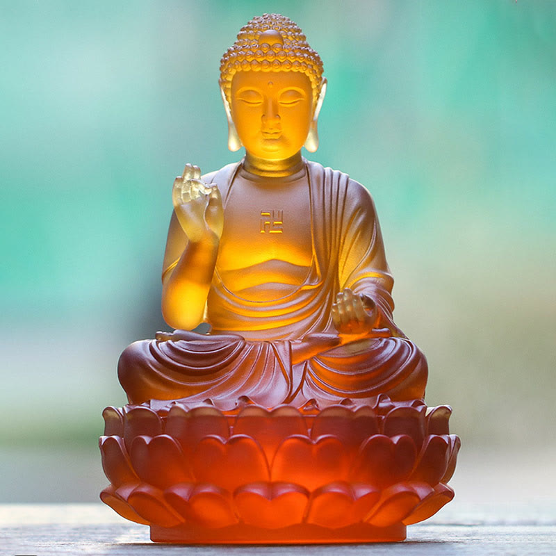 Shakyamuni Buddha Liuli Kristall Mitgefühl Geschenk