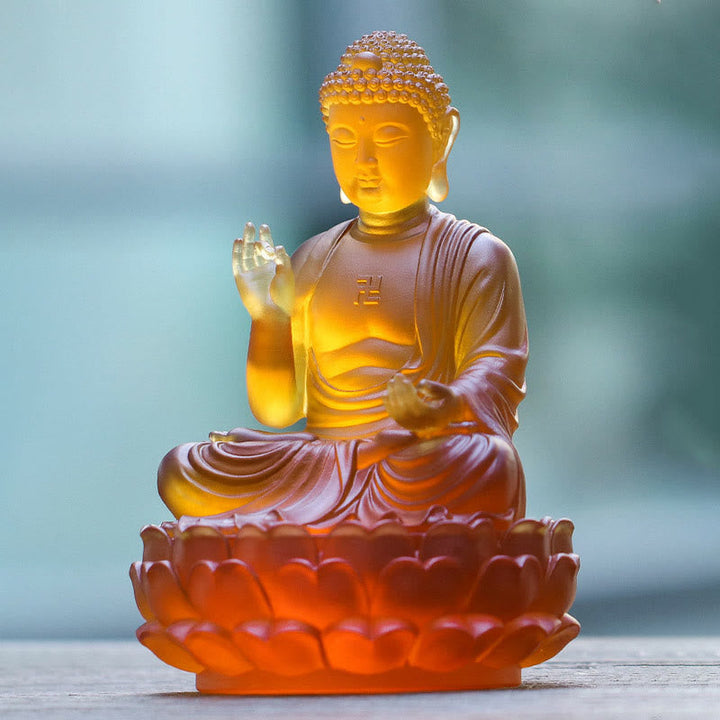 Shakyamuni Buddha Liuli Kristall Mitgefühl Glücksbringer