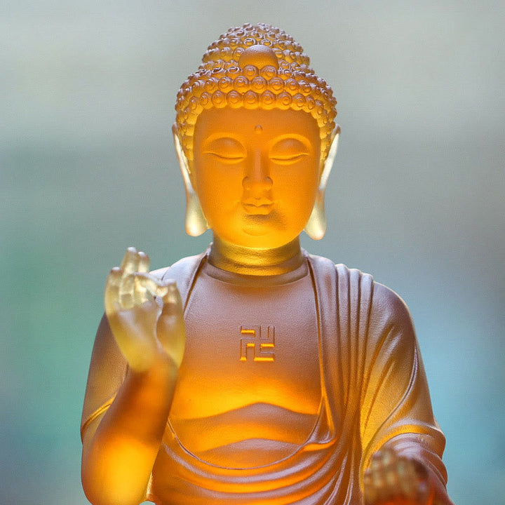 Shakyamuni Buddha Liuli Kristall Mitgefühl Wohnzimmer