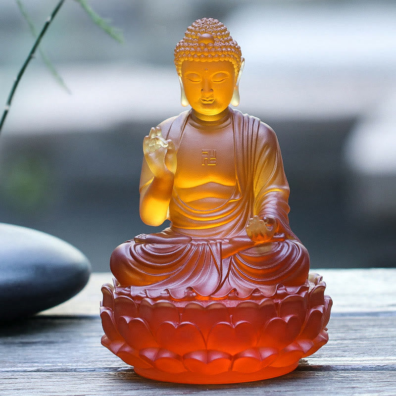 Shakyamuni Buddha Liuli Kristall Mitgefühl