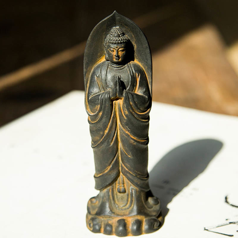 Shakyamuni Buddha Namaste Eisenpulver Harz Feng Shui