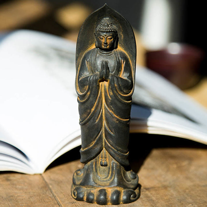 Shakyamuni Buddha Namaste Eisenpulver Harz Geschenk