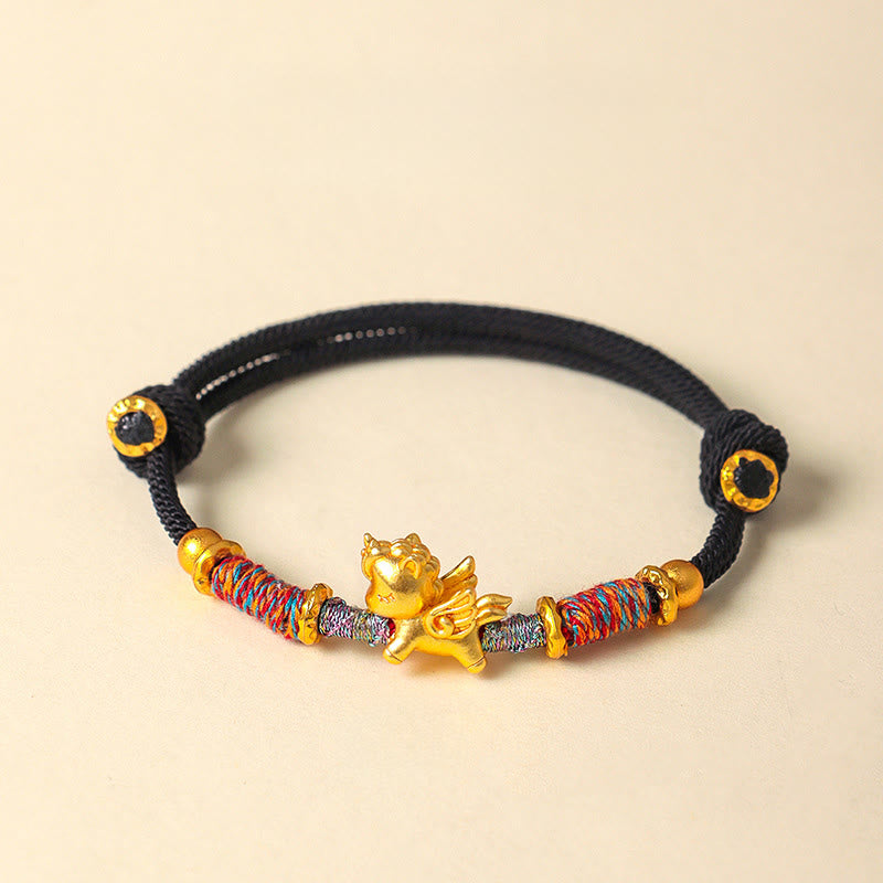 Armband Pferd 999 Silber Vergoldet – Schutz