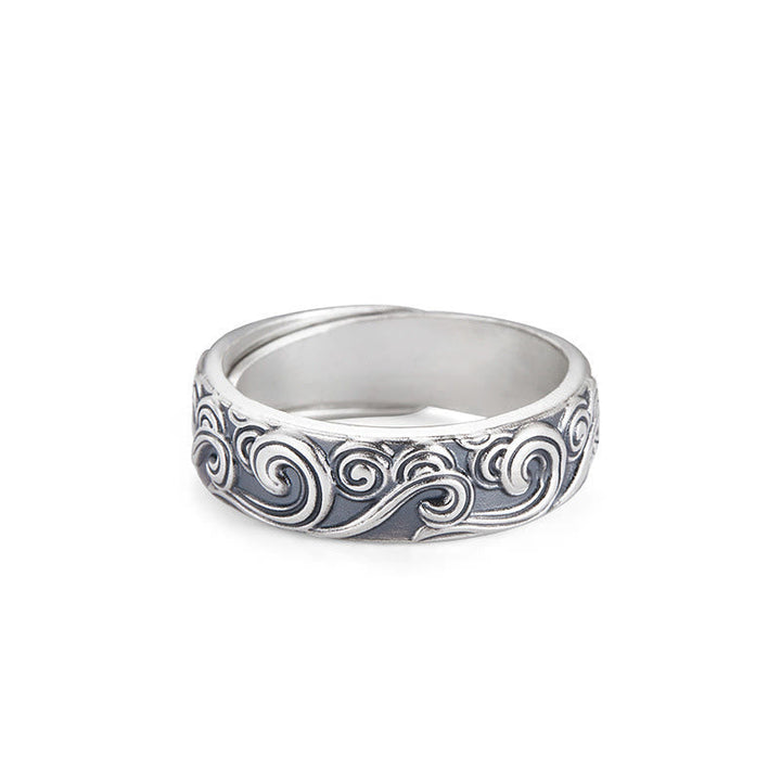 Ring 999 Silber Glückswolken – Segen
