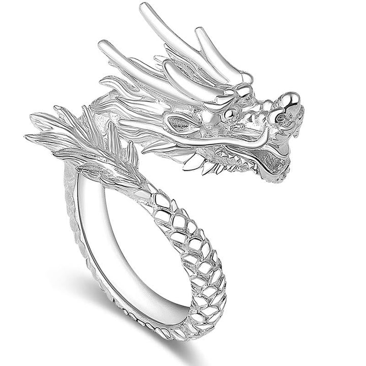 Ring 999 Silber Drachen – Glück & Schutz & Stärke