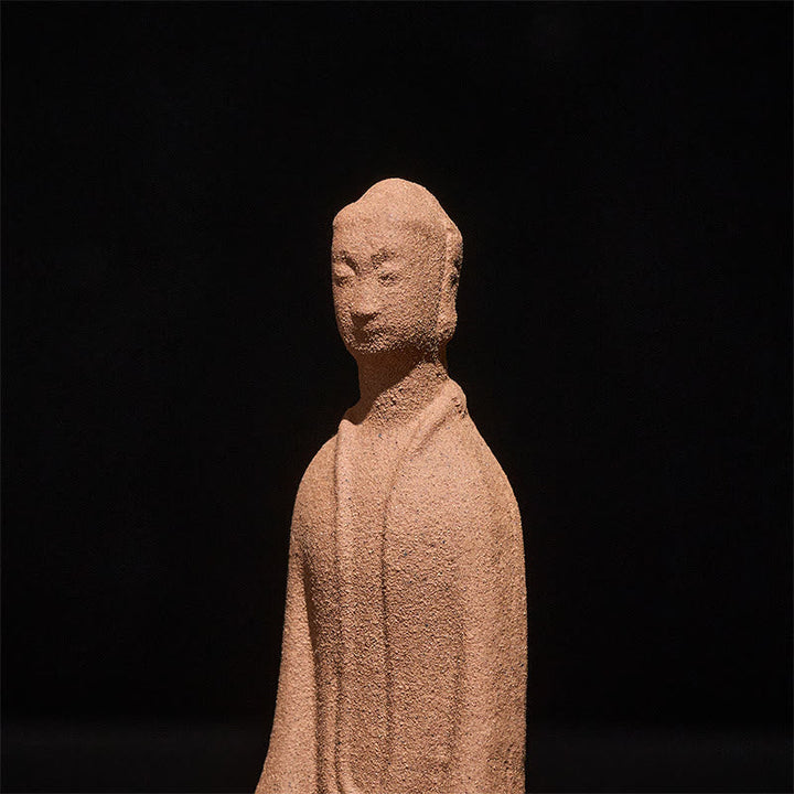 Sitzender Buddha Betend Keramik Zen Statue