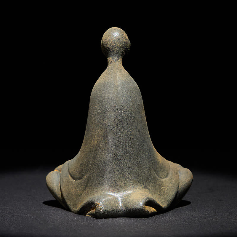 Sitzender Buddha Eisen Rost Harz Geschenk