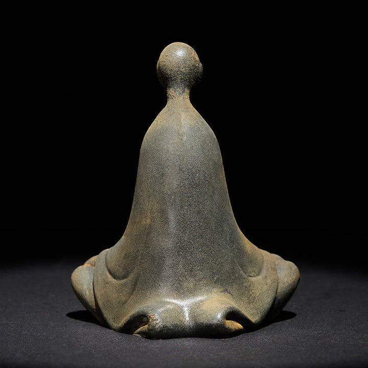 Sitzender Buddha Eisen Rost Harz Geschenk