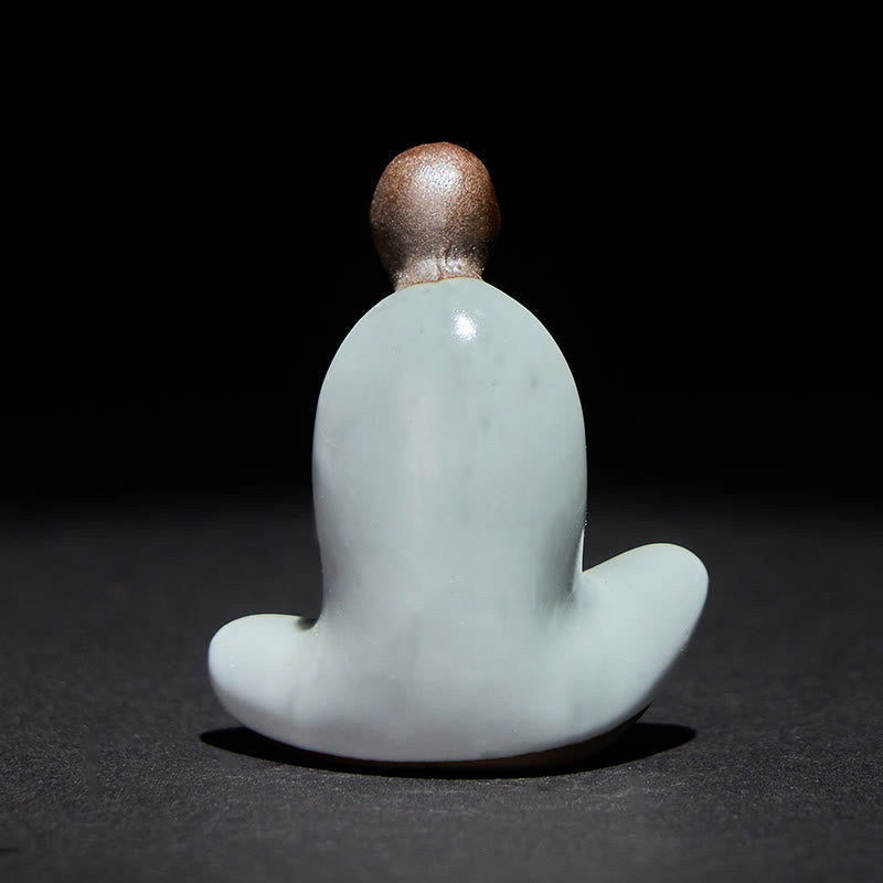 Sitzender Buddha Formlos Keramik Zen Glücksbringer