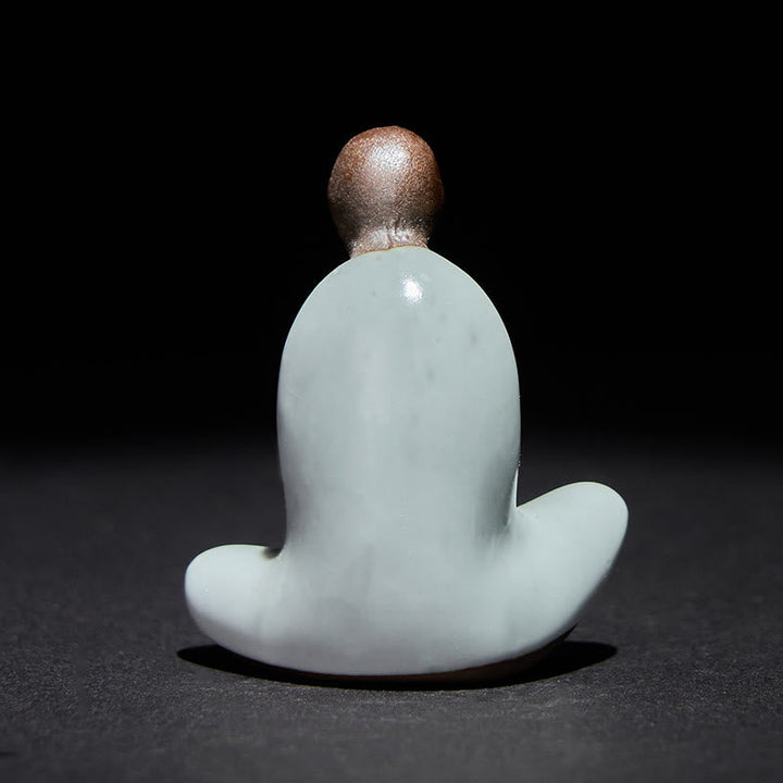 Sitzender Buddha Formlos Keramik Zen Glücksbringer