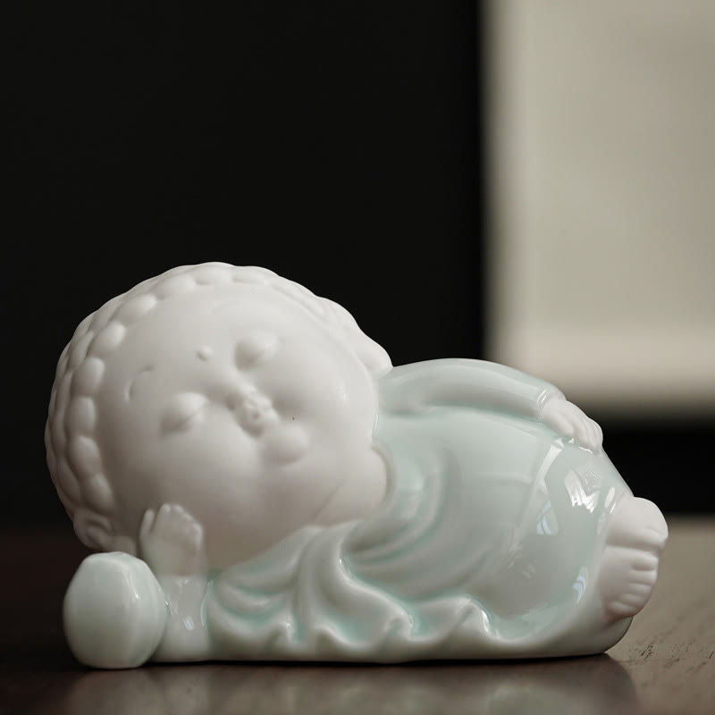 Sitzender Buddha Räucherbrenner Keramik Wohnzimmer