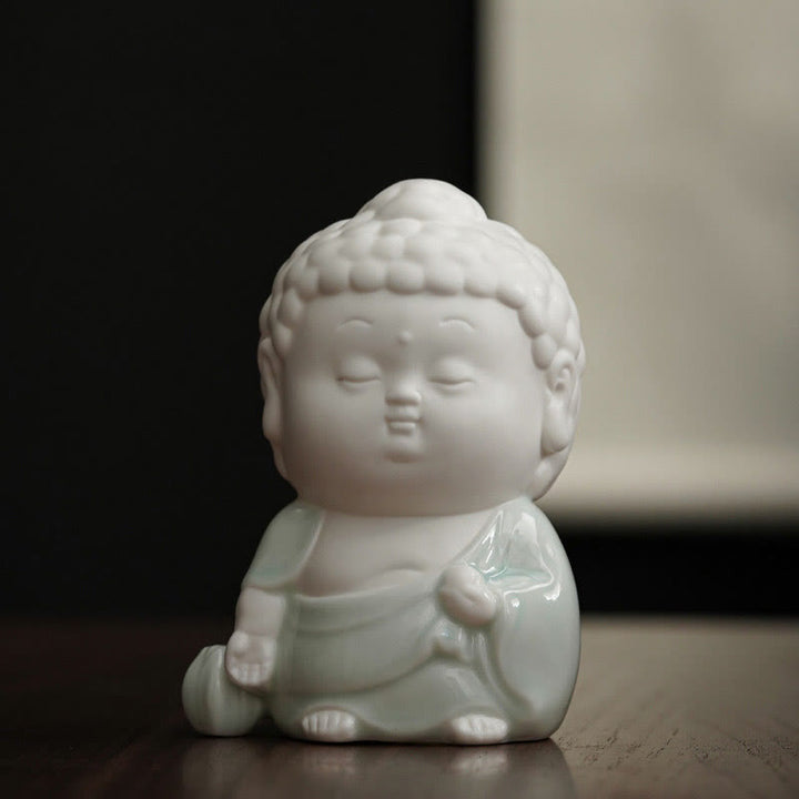 Sitzender Buddha Räucherbrenner Keramik