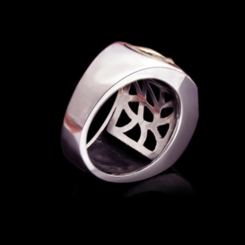 Ring 925 Silber Sanskrit-Design – Schutz OM Symbol Meditation Glück
