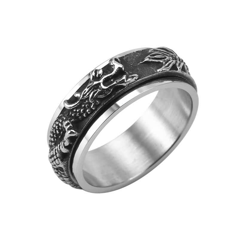Ring Drachen Titanstahl