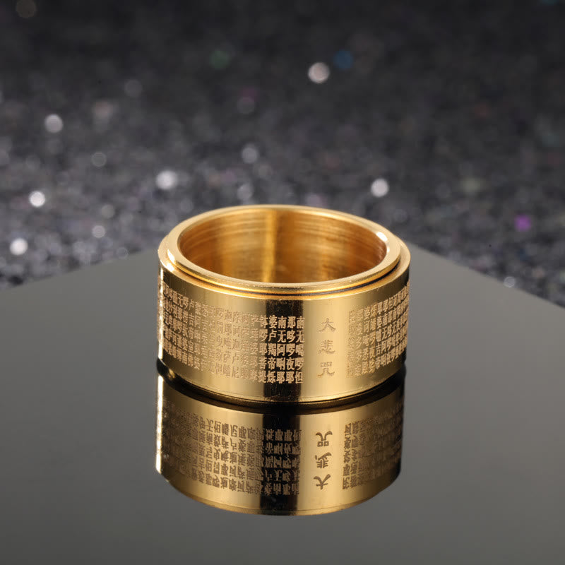 Ring Titanstahl Herzsutra – Stärke