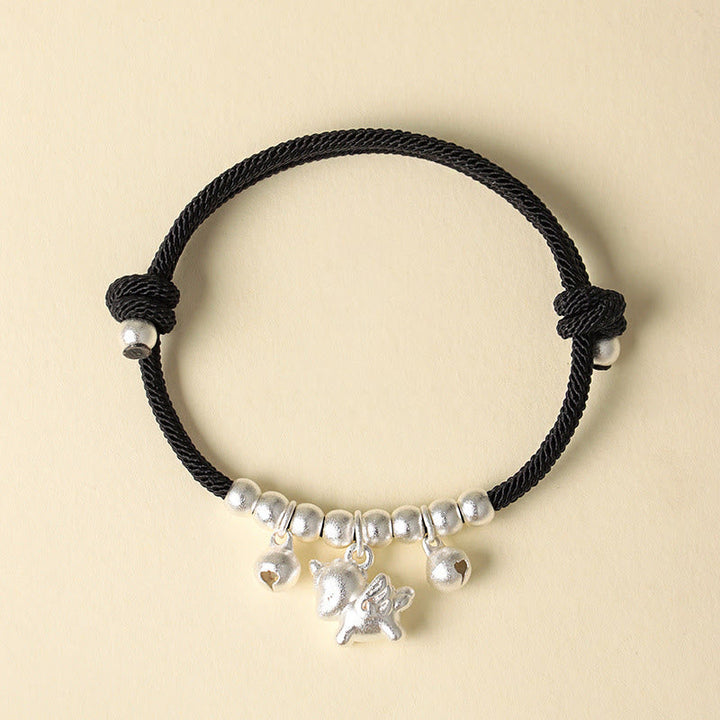 Armband Rote Schnur Kupfer Pferd – Glück & Stärke