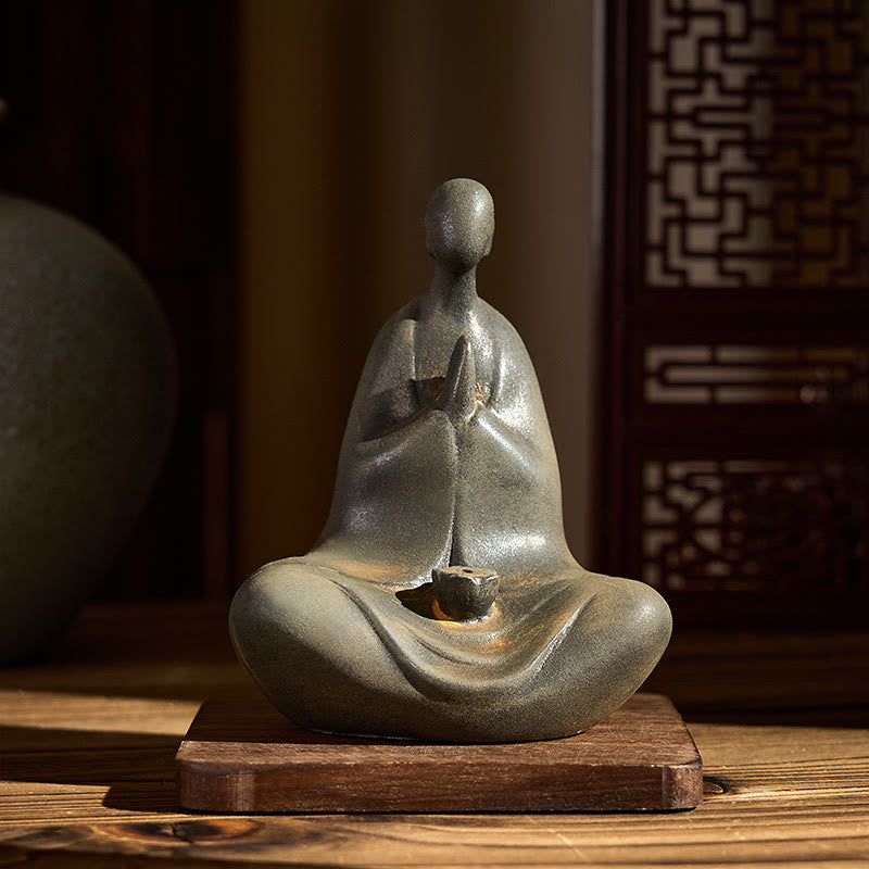 Statuen Buddha Formlos Eisen Rost Feng Shui