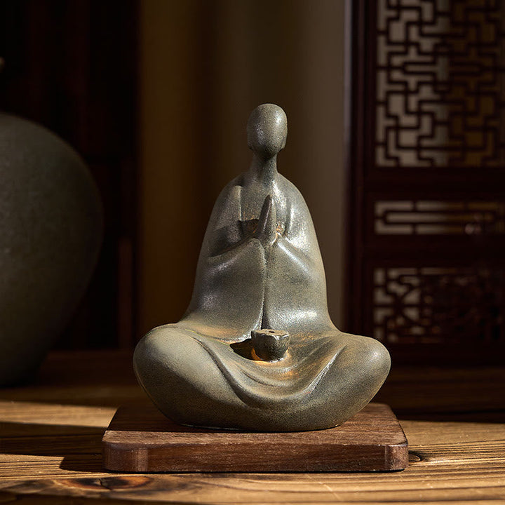 Statuen Buddha Formlos Eisen Rost Feng Shui
