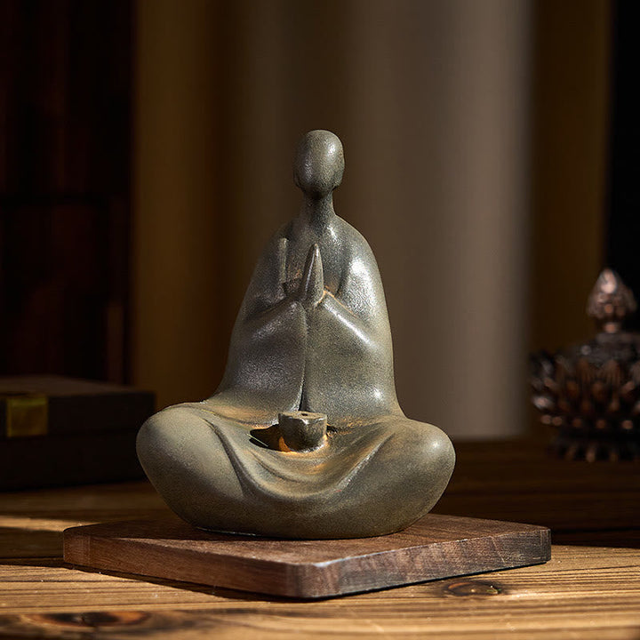 Statuen Buddha Formlos Eisen Rost Glücksbringer