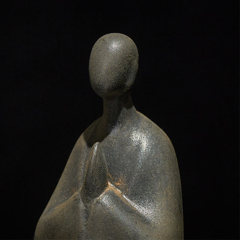 Statuen Buddha Formlos Eisen Rost Wohnzimmer